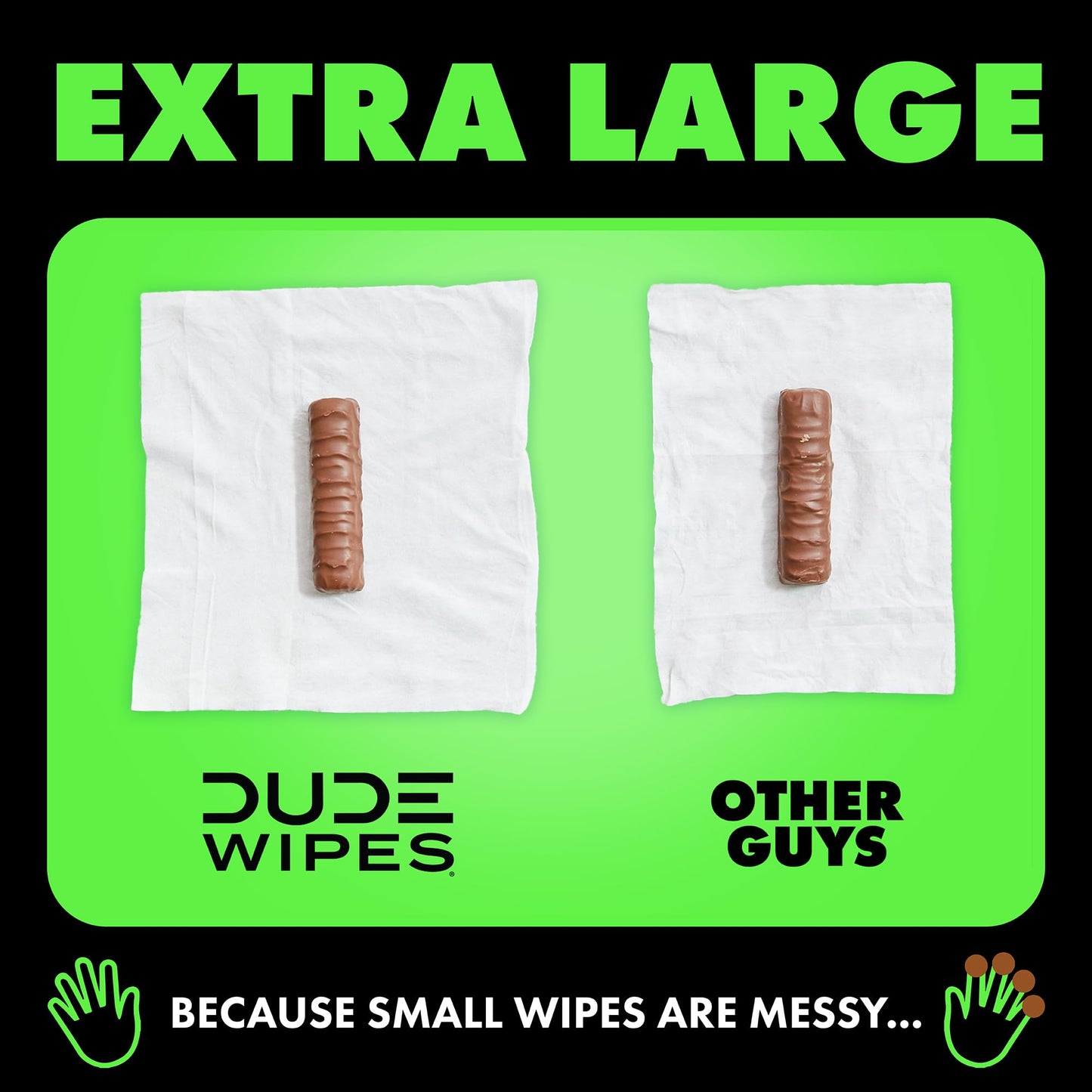 DUDE Wipes - Flushable Wipes - 3 Pack, 144 Wipes - Unscented Extra-Large Adult Wet Wipes - Vitamin-E & Aloe - Septic and Sewer Safe