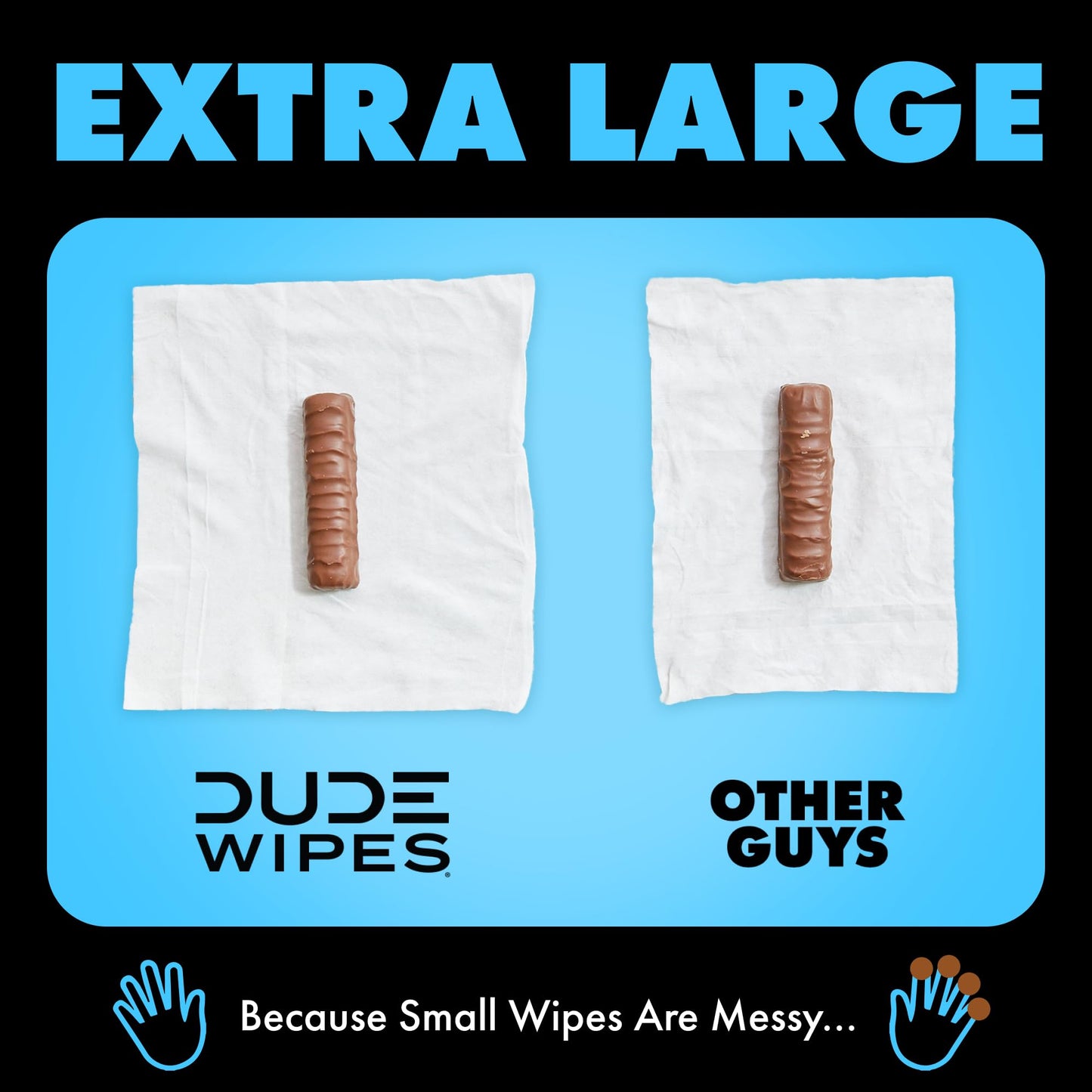 DUDE Wipes - Flushable Wipes - 3 Pack, 144 Wipes - Unscented Extra-Large Adult Wet Wipes - Vitamin-E & Aloe - Septic and Sewer Safe