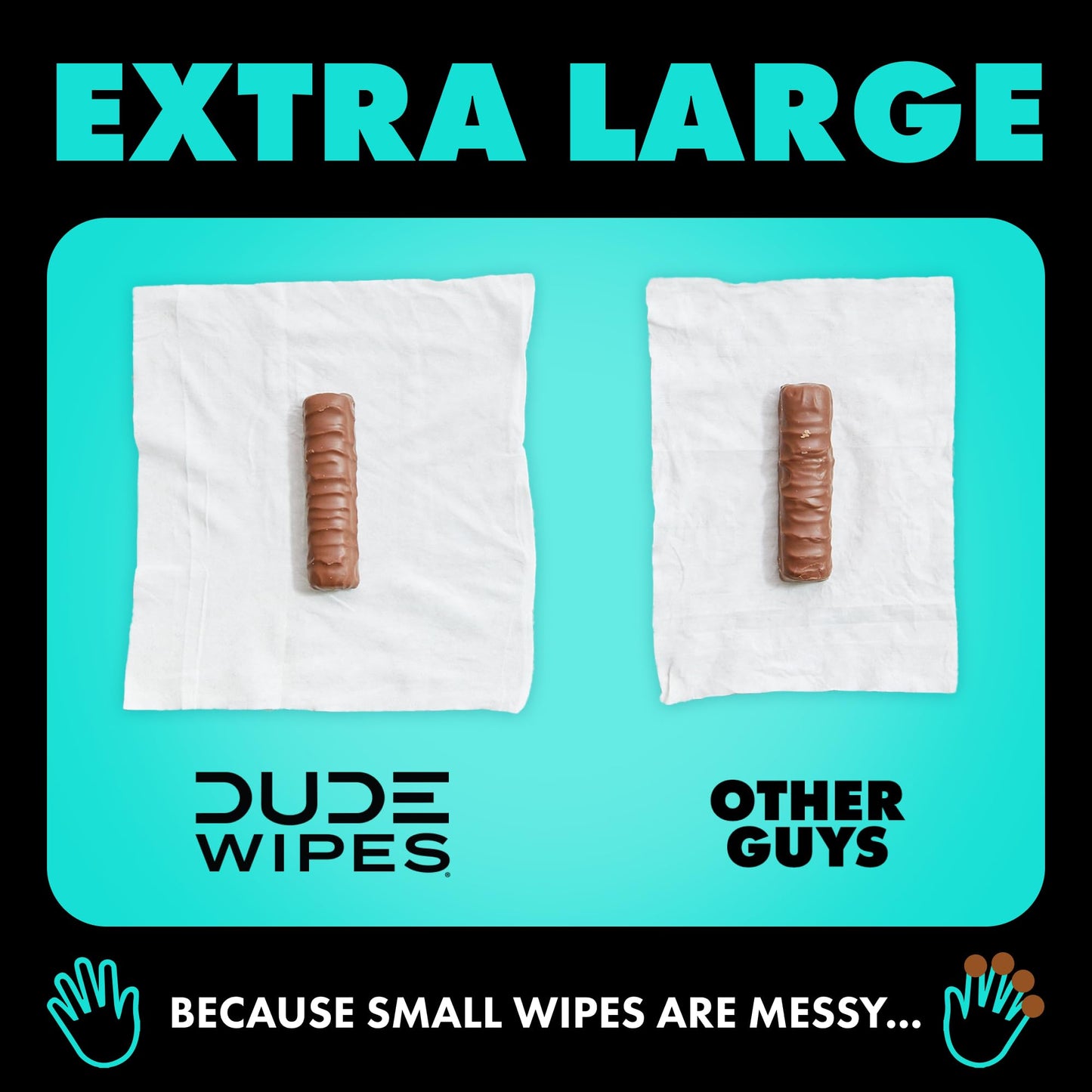 DUDE Wipes - Flushable Wipes - 3 Pack, 144 Wipes - Unscented Extra-Large Adult Wet Wipes - Vitamin-E & Aloe - Septic and Sewer Safe